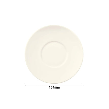 (6 pcs) SELTMANN WEIDEN | Porcelain Saucer Set – Maxim Coupe Fine Dining – Cream – Ø 165 mm