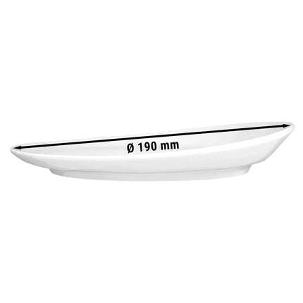 (6 pcs) SELTMANN WEIDEN | Porcelain Side Plate – flat – Ø 190 mm – white – Meran Organic