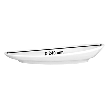 (6 pcs) SELTMANN WEIDEN | Porcelain Side Plate – flat – Ø 190 mm – white – Meran Organic