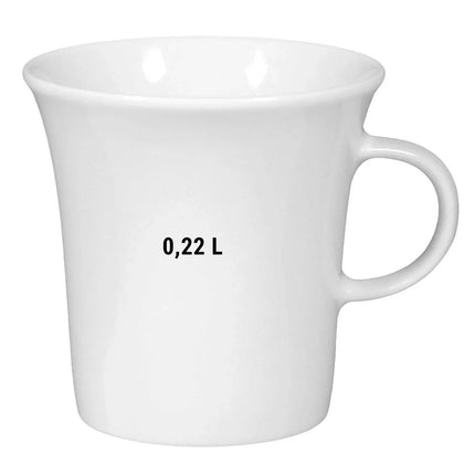 (6 pcs) SELTMANN WEIDEN | Savoy Cafeteria Coffee Cup – 220 ml Porcelain – White