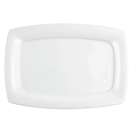(6 pcs) SELTMANN WEIDEN | Savoy Gourmet Plates – Rectangular – Porcelain – White – 355×245 mm