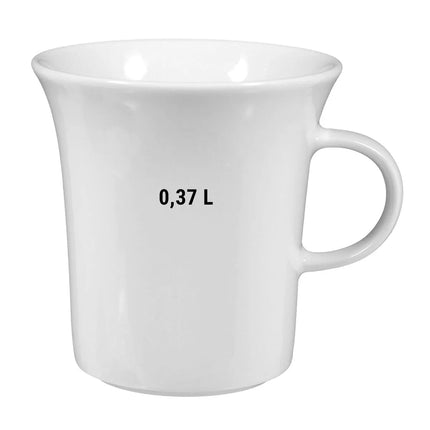 (6 pcs) SELTMANN WEIDEN | SAVOY Milk coffee cup – Porcelain – 370 ml – White – Goblet