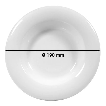(6 pcs) SELTMANN WEIDEN | SAVOY Salad Plates – White Porcelain – Ø 190 mm