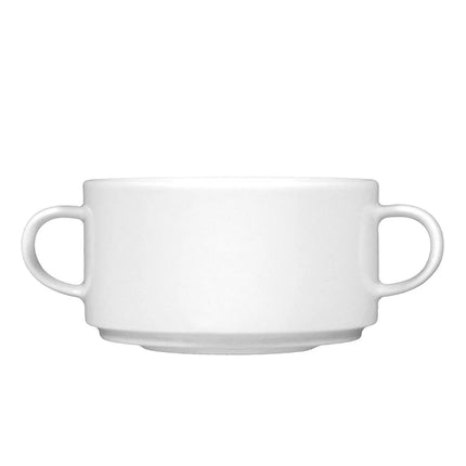 (6 pcs) SELTMANN WEIDEN | Savoy Series Soup Cup Set – White Porcelain – 270 ml
