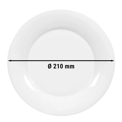(6 pcs) SELTMANN WEIDEN | Savoy Side Plates – Flat – Ø 210 mm – White Porcelain