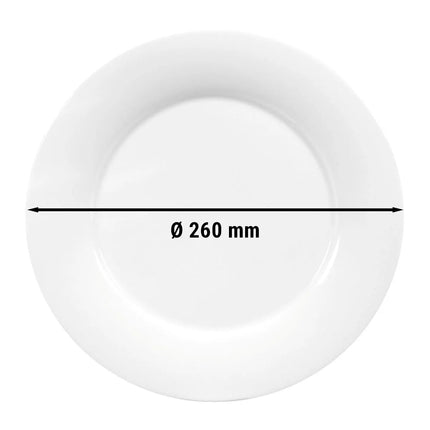 (6 pcs) SELTMANN WEIDEN | Savoy Side Plates – Flat – Ø 260 mm – White Porcelain