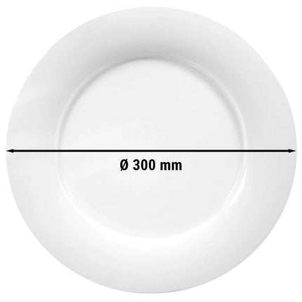 (6 pcs) SELTMANN WEIDEN | Savoy Side Plates – Flat – Ø 300 mm – White Porcelain
