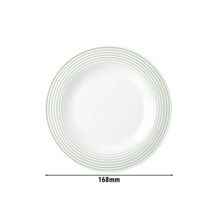 (6 pcs) SELTMANN WEIDEN | Side Plates – Flat – Sage Green Porcelain – Blues