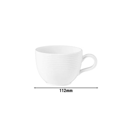 (6 pcs) SELTMANN WEIDEN | Tulip Coffee & Tea Cup – Porcelain – 220 ml – White