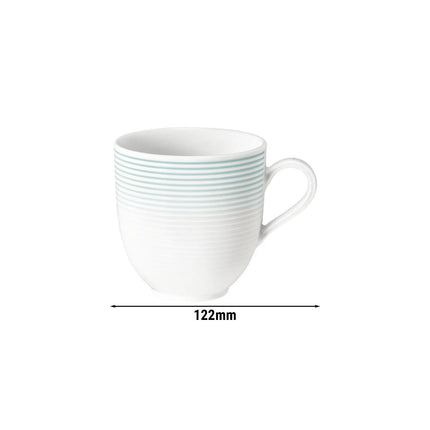 (6 pcs) SELTMANN WEIDEN | Tulip Latte Cups – Porcelain – 370 ml – Arctic Blue – BLUES