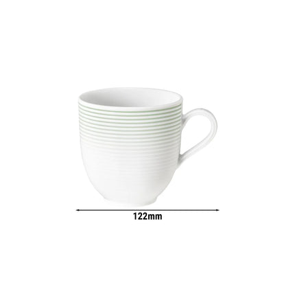 (6 pcs) SELTMANN WEIDEN | Tulip Latte Cups – Porcelain – 370 ml – Sage Green – BLUES