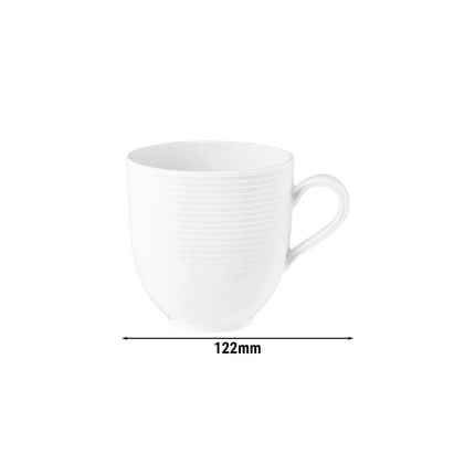 (6 pcs) SELTMANN WEIDEN | Tulip Latte Cups – Porcelain – 370 ml – White – BLUES
