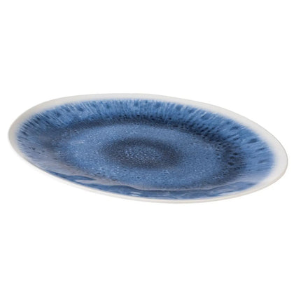 (6 pcs) Serving Tray - GGM Gastro BLUE OCEAN - Melamine - 480x355mm - Height: 30mm - Blue/White