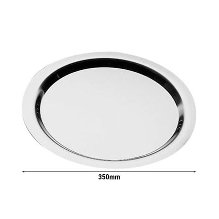 (6 pcs) Serving Tray - GGM Gastro FINESSE - Stainless Steel - Ø350mm - Height: 12mm