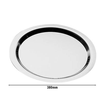 (6 pcs) Serving Tray - GGM Gastro FINESSE - Stainless Steel - Ø380mm - Height: 20mm