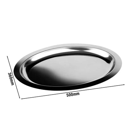 (6 pcs) Serving Tray - GGM Gastro FINESSE - Stainless Steel - 500x360mm - Height: 30mm
