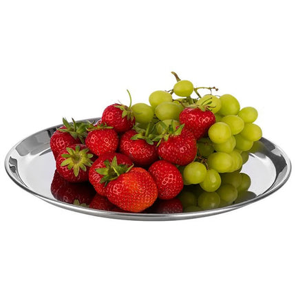 (6 pcs) Serving Tray - GGM Gastro KAFFEEHAUS - Stainless Steel - Ø270mm - Height: 15mm