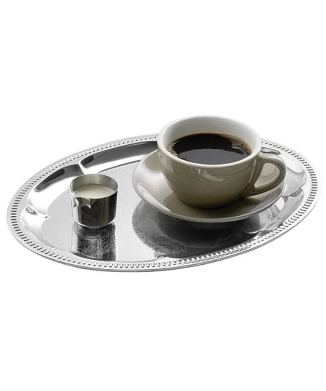 (6 pcs) Serving Tray - GGM Gastro KAFFEEHAUS - Stainless Steel - 310x230mm - Height: 15mm - non-slip surface