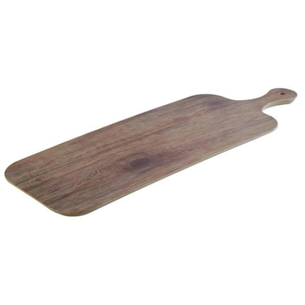 (6 pcs) Serving Tray - GGM Gastro OAK - Melamine - 610x200mm - Height: 15mm - Brown