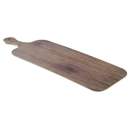 (6 pcs) Serving Tray - GGM Gastro OAK - Melamine - 610x200mm - Height: 15mm - Brown