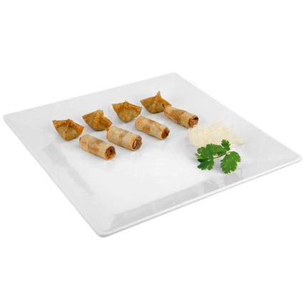 (6 pcs) Serving Tray - GGM Gastro PURE - Melamine - 210x210mm - Height: 30mm - White