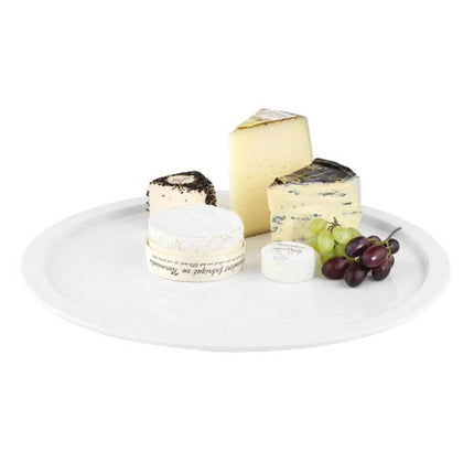 (6 pcs) Serving Tray - GGM Gastro PURE - Melamine - Ø380mm - Height: 25mm - White