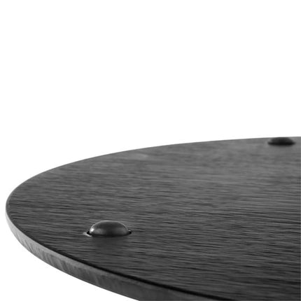 (6 pcs) Serving Tray - GGM Gastro SLATE - Melamine - Ø300mm - Height: 10mm - Black