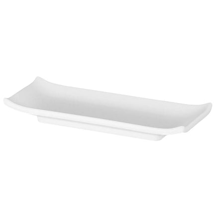 (6 pcs) Serving Tray - GGM Gastro ZEN - Melamine - 225x95mm - Height: 30mm - White