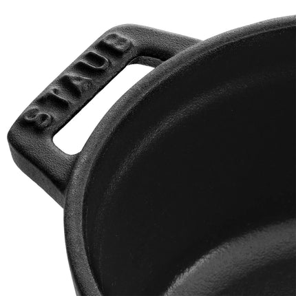 (6 pcs) STAUB | Mini Cocotte Round Enamelled Cast Iron Casserole Dish Set – Ø 100–160 mm – Black