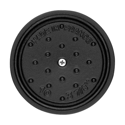 (6 pcs) STAUB | Mini Cocotte Round Enamelled Cast Iron Casserole Dish Set – Ø 100–160 mm – Black