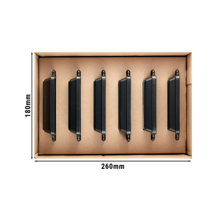 (6 pcs) STAUB | Square Cast Iron Oven Dish Set – Black - Oven/Grill to 240°C