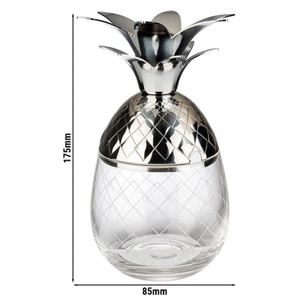 (6 pcs) Tumbler - GGM Gastro PINEAPPLE - 350 ml - Clear