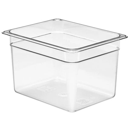 (6 pieces) CAMBRO | Camview® Gastronorm Container - 1/2 Polycarbonate  - Clear – 200 mm - BPA-free