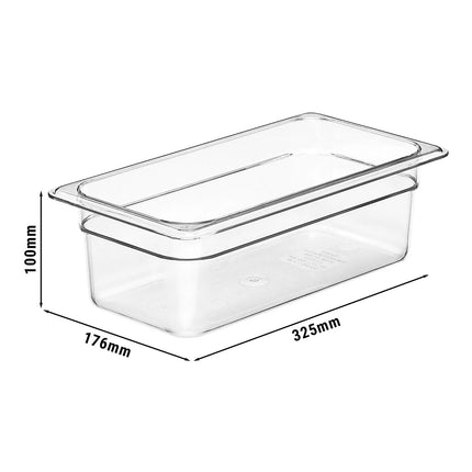 (6 pieces) CAMBRO | Camview® Gastronorm Container - 1/3 - Clear - 100 mm - BPA-free