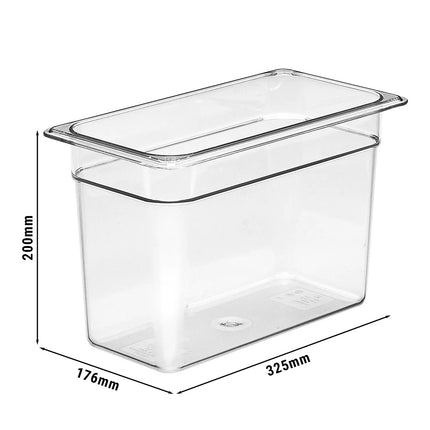 (6 pieces) CAMBRO | Camview® Gastronorm Container - 1/3 - Clear – 200 mm - BPA-free