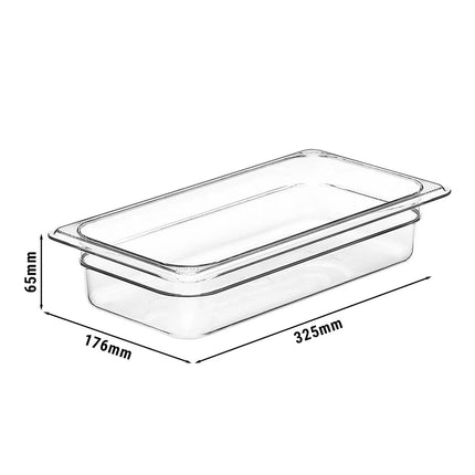 (6 pieces) CAMBRO | Camview® Gastronorm Container - 1/3 - Clear - 65 mm - BPA-free