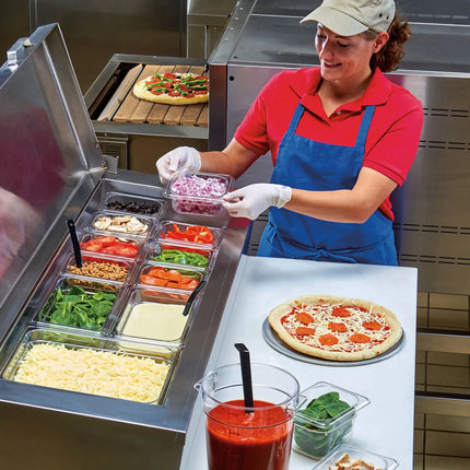 (6 pieces) CAMBRO | Camview® Gastronorm Container - 1/4 - Clear - 100 mm - BPA-free