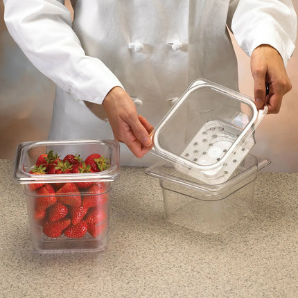 (6 pieces) CAMBRO | Camview® Gastronorm Container - 1/6 - Clear – 100 mm - BPA-free