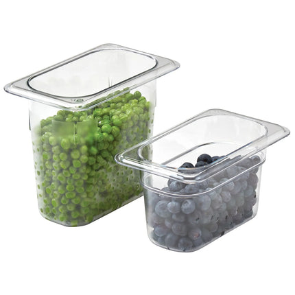 (6 pieces) CAMBRO | Camview® Gastronorm Container - 1/9 - Clear - 100 mm - BPA-free