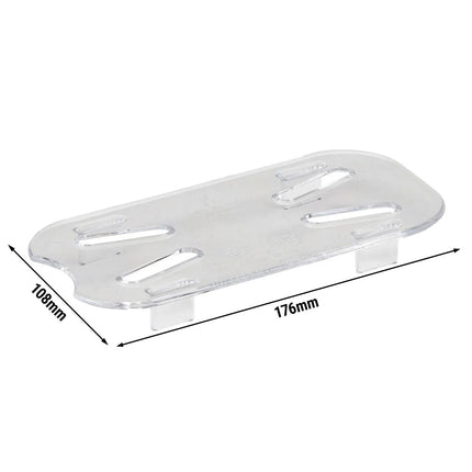 (6 pieces) CAMBRO | Camview® GN 1/9 – Clear Polycarbonate – BPA-Free – NSF – Drain Insert – No-Bend