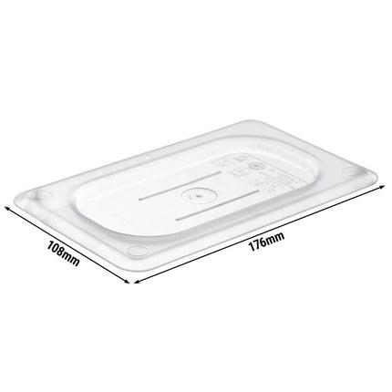 (6 pieces) CAMBRO | Camview® GN 1/9 – Clear Polycarbonate – BPA-Free – NSF – Lid