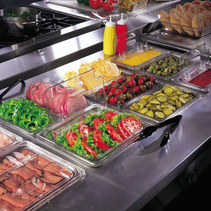 (6 pieces) CAMBRO | Commercial Camview® Gastronorm Container - 1/2 - Clear – 65 mm - BPA-free