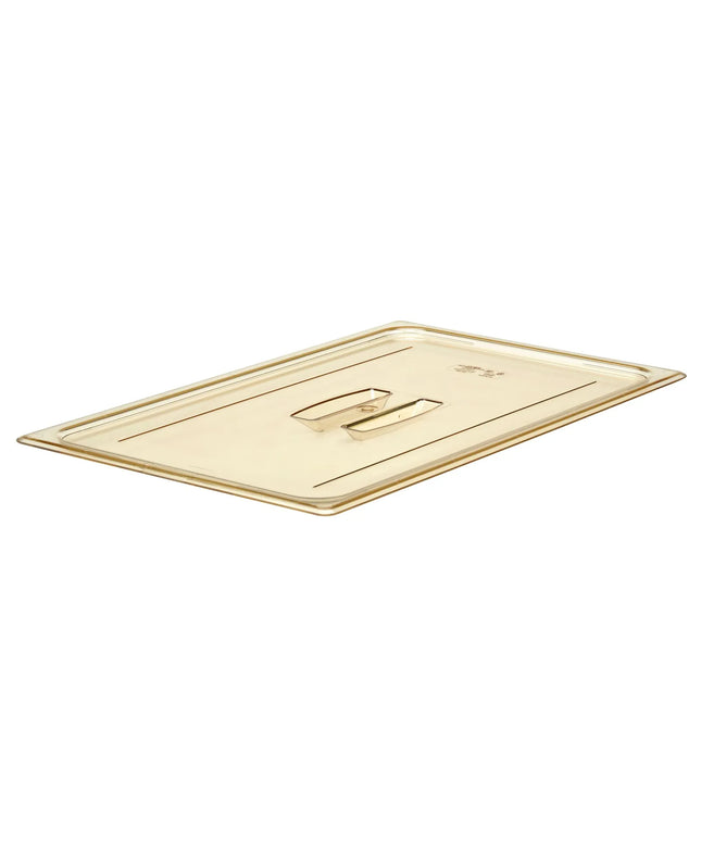 (6 pieces) CAMBRO | H-PAN Heat-Resistant GN 1/1 Flat Lid – Amber – 530×325×23 mm – Handle – 90°C