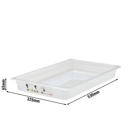 (6 pieces) CAMBRO | SafeTrak – Polypropylene – GN 1/1 container – translucent – height: 65mm