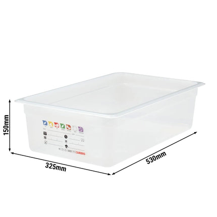 (6 pieces) CAMBRO | SafeTrak – Polypropylene – GN 1/1 container – translucent – height: 150mm