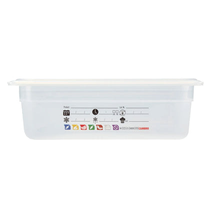 (6 pieces) CAMBRO | SafeTrak – Polypropylene – GN 1/1 container – translucent – height: 100mm
