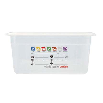 (6 pieces) CAMBRO | SafeTrak – Polypropylene – GN 1/1 container – translucent – height: 150mm