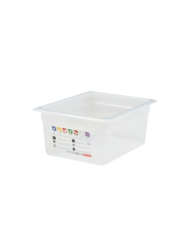 (6 pieces) CAMBRO | SafeTrak – Polypropylene – GN 1/2 container – translucent – height: 150mm