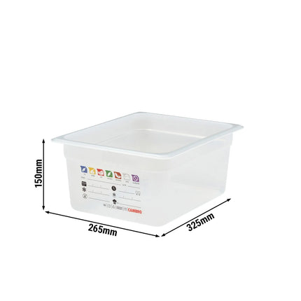 (6 pieces) CAMBRO | SafeTrak – Polypropylene – GN 1/2 container – translucent – height: 150mm