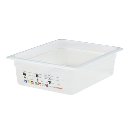 (6 pieces) CAMBRO | SafeTrak – Polypropylene – GN 1/2 container – translucent – height: 100mm